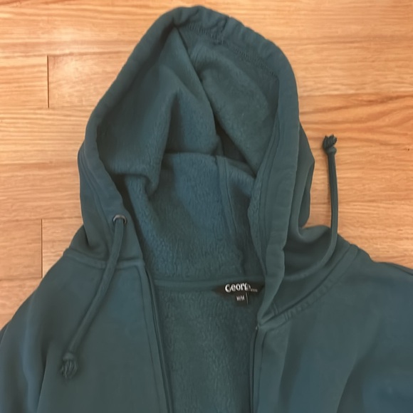 GEORGE Green Zipper Hoodie - Picture 3 of 7